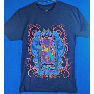 Jimi Hendrix Electric Ladyland Graphic T-Shirt Black Women's Size Small Rock